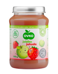 Detsk� v��iva Jablko-Jahoda bez cukru 190g Ovko Novofruct