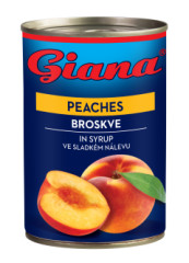 Komp�t Broskyne 410g/425ml Gian.