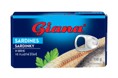 Ryby Sardinky vo vlastn.��ave 125g Giana
