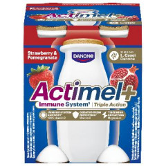 Danone Actimel Jahoda-Gran�t.jabl.-vit.C, D a hor��k 4x100g "ML"