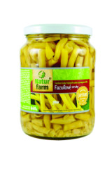 Fazu�ov� struky 660g/720ml �lt� Natur Farm