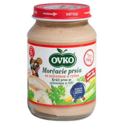Detsk� v��iva pr�krm Mor�acie prsia so zeleninou a ry�ou 190g Novofruct
