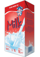 Mlieko trvanliv� 3,5% 1L Agro Tami