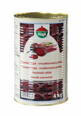Hugli �erven� repa 4kg pl�tky-vr�bkovan�