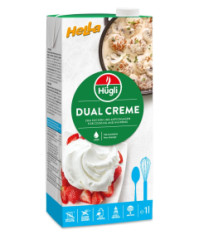 Smotana Hella dual cream 1l 25% Hugli "