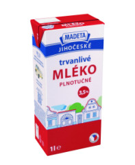 Mlieko trvanliv� 3,5% 1L Madeta