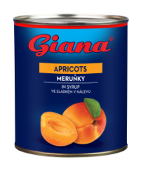 Komp�t Marhule 850ml /820g polen� Giana-plech