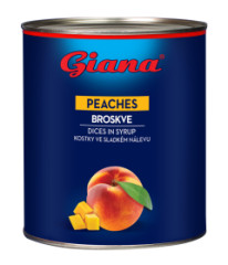 Komp�t Broskyne 3100ml/3050g kocky Giana