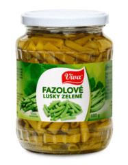 Fazu�ov� struky 660g/720ml zelen� Natur Farm