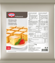 M��nik Citronovn�k s jahod.k�skami 3kg Dr.Oetker