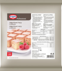 M��nik Jogurtov� rezy s malinami 3kg Dr.Oetker
