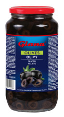 Olivy �ierne kr�jan� 900g/935ml Giana